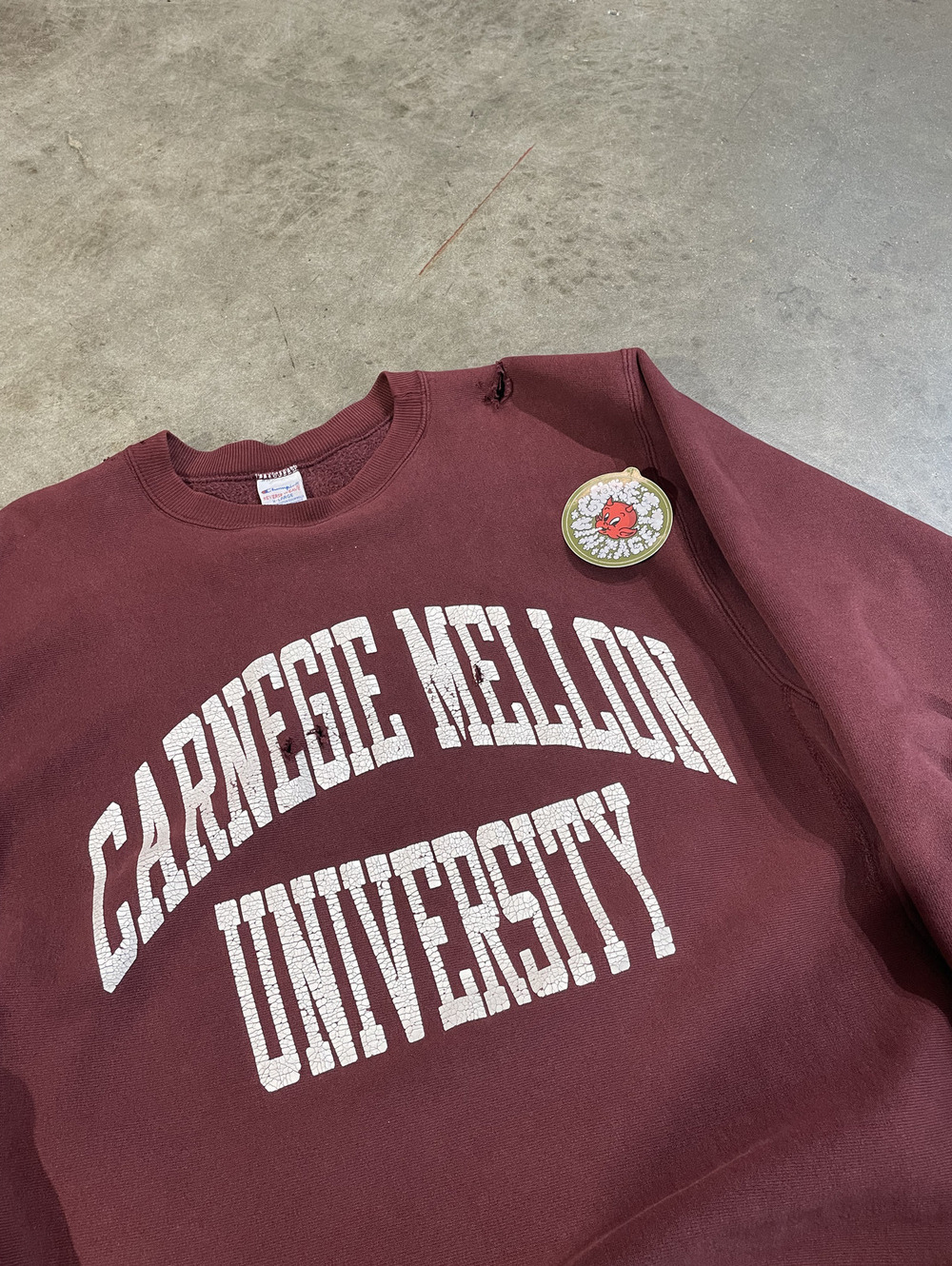Vintage 80s Thrashed Champion Reverse Weave Sweatshirt 23x29
